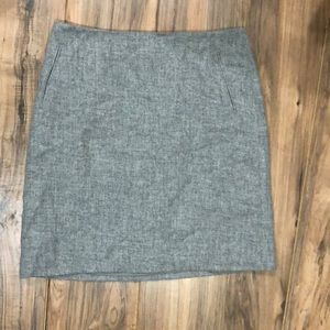 NWT Talbots gray wool skirt sz 10